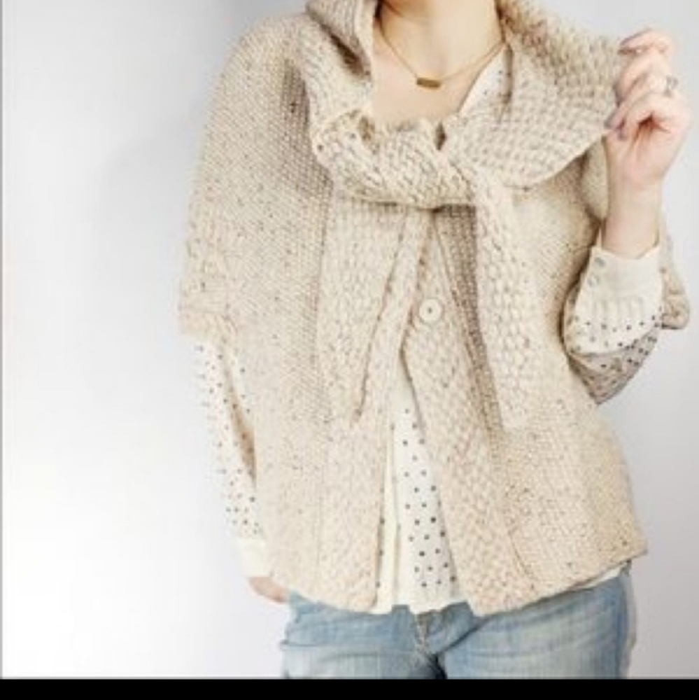 Anthropologie hooded vest